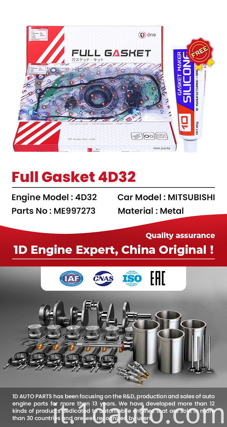 Auto Parts MITSUBISHI 4D32 Full Gasket 
